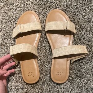 A New Day Cream Double Strap Sandals